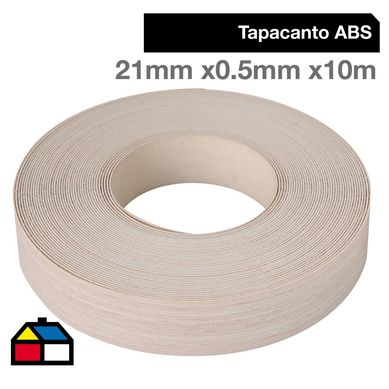 Tapacanto ABS Acacia Arena encolado 21x0,5 mm 10 m