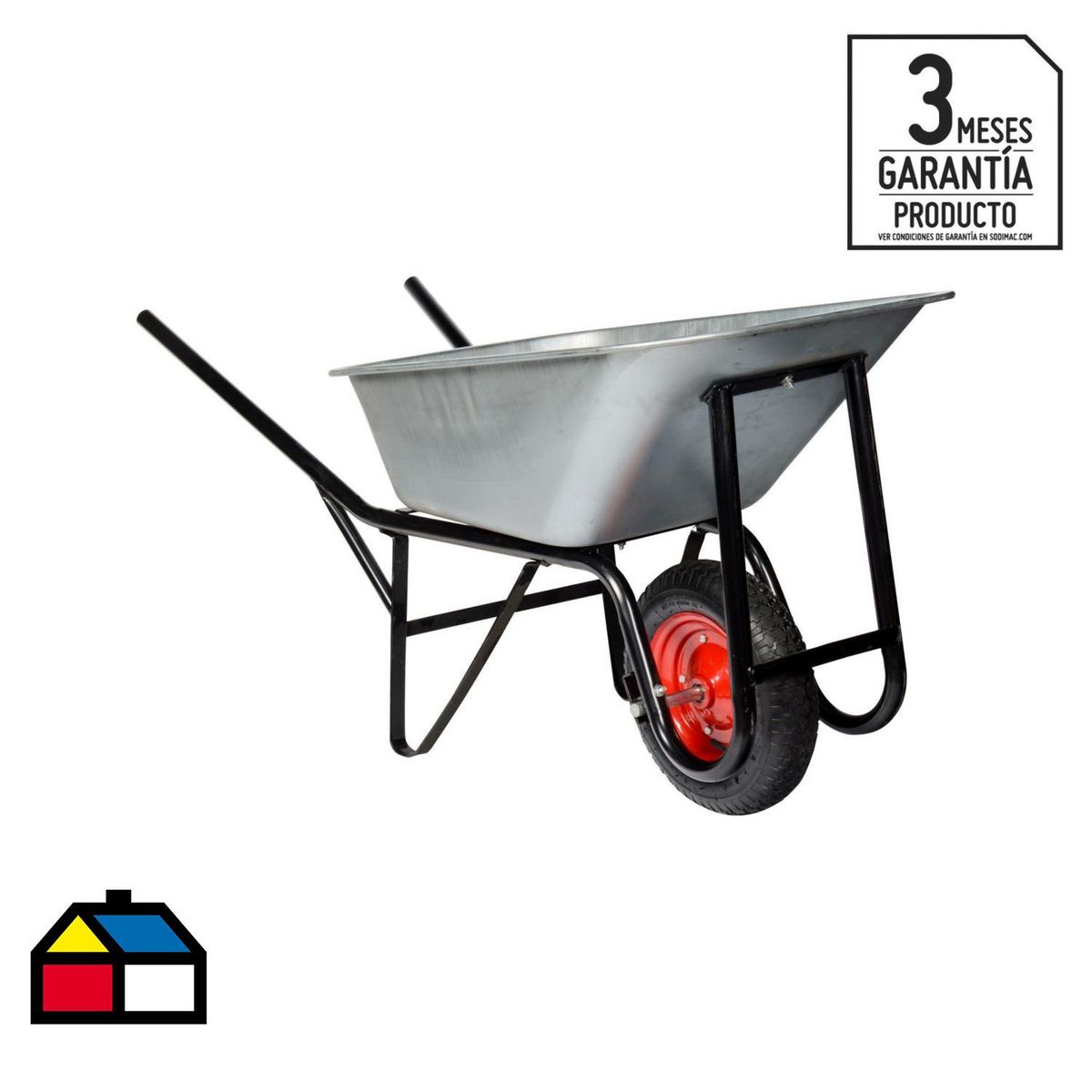 OKB - Carretilla Compensada Galvanizado 90 litros