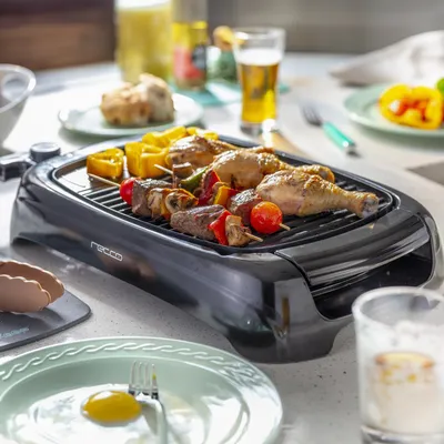 Recco Parrilla Eléctrica 1500 W Negro P-Tg01