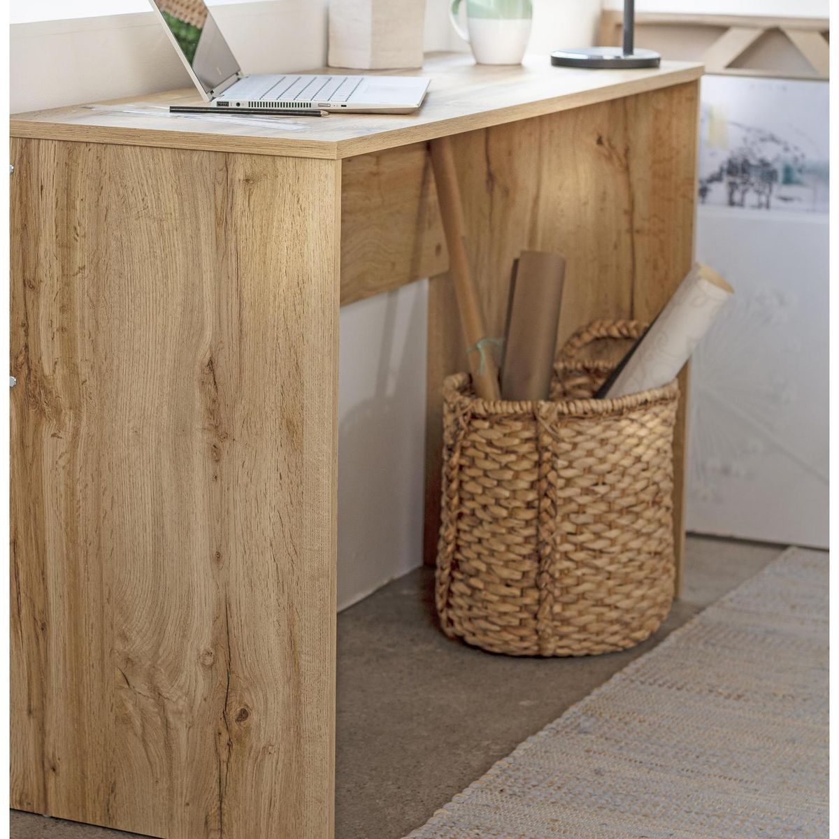 JUST HOME COLLECTION - Canasto decorativo 35x30 cm natural