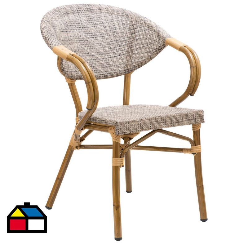 JUST HOME COLLECTION - Silla Milano café claro matizado