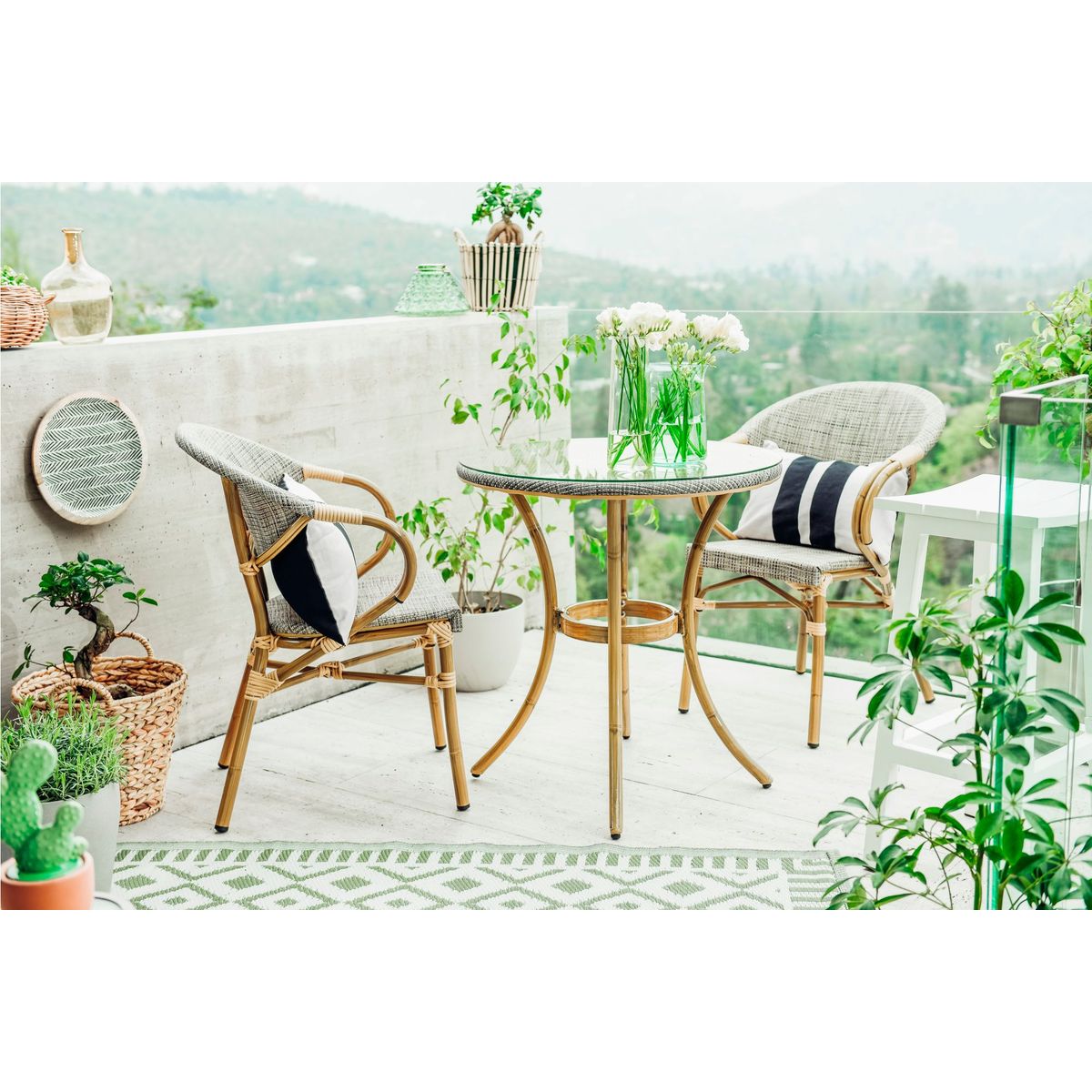 JUST HOME COLLECTION - Silla Milano café claro matizado