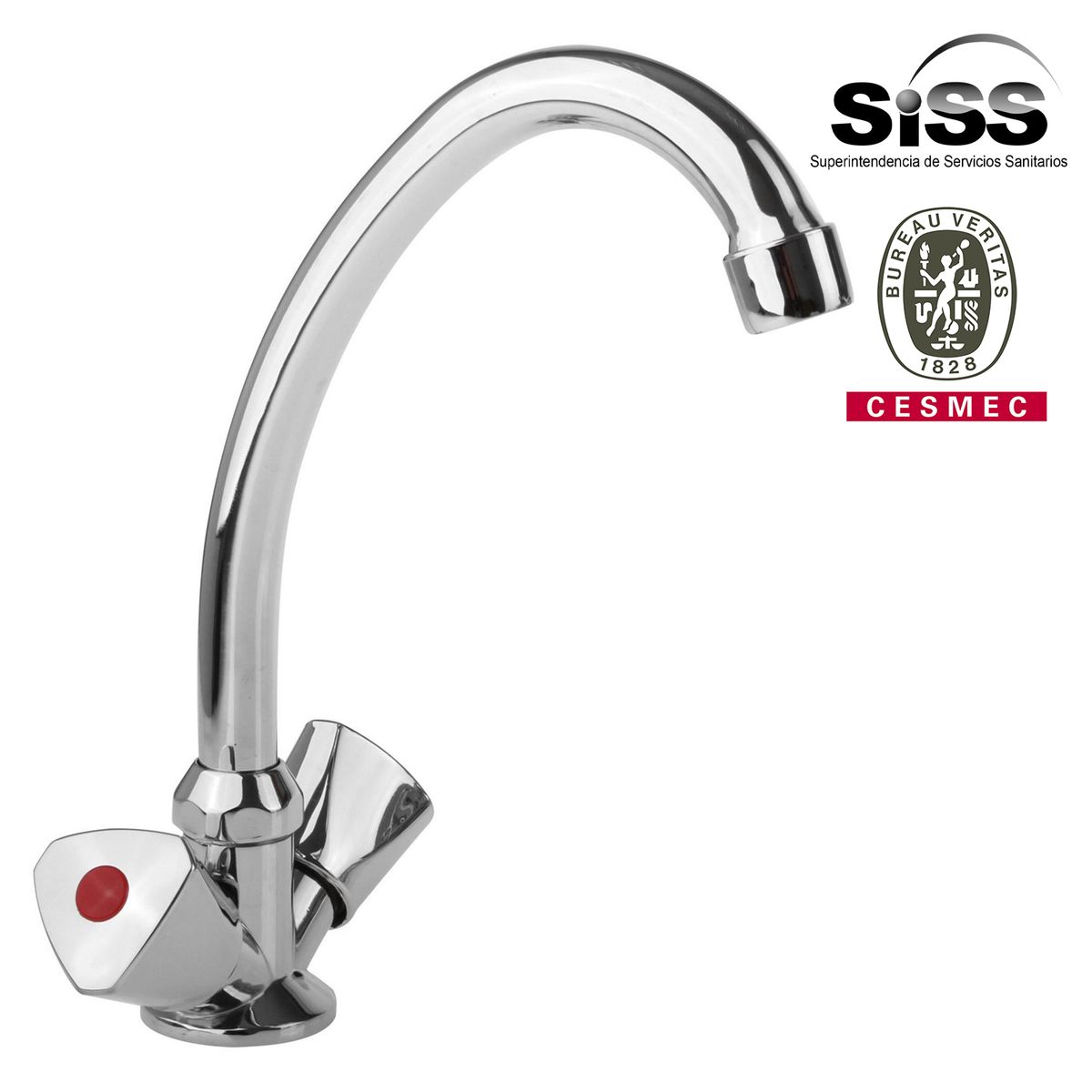 SENSI DACQUA - Monoblock Cocina Vertical Perugia Cromado