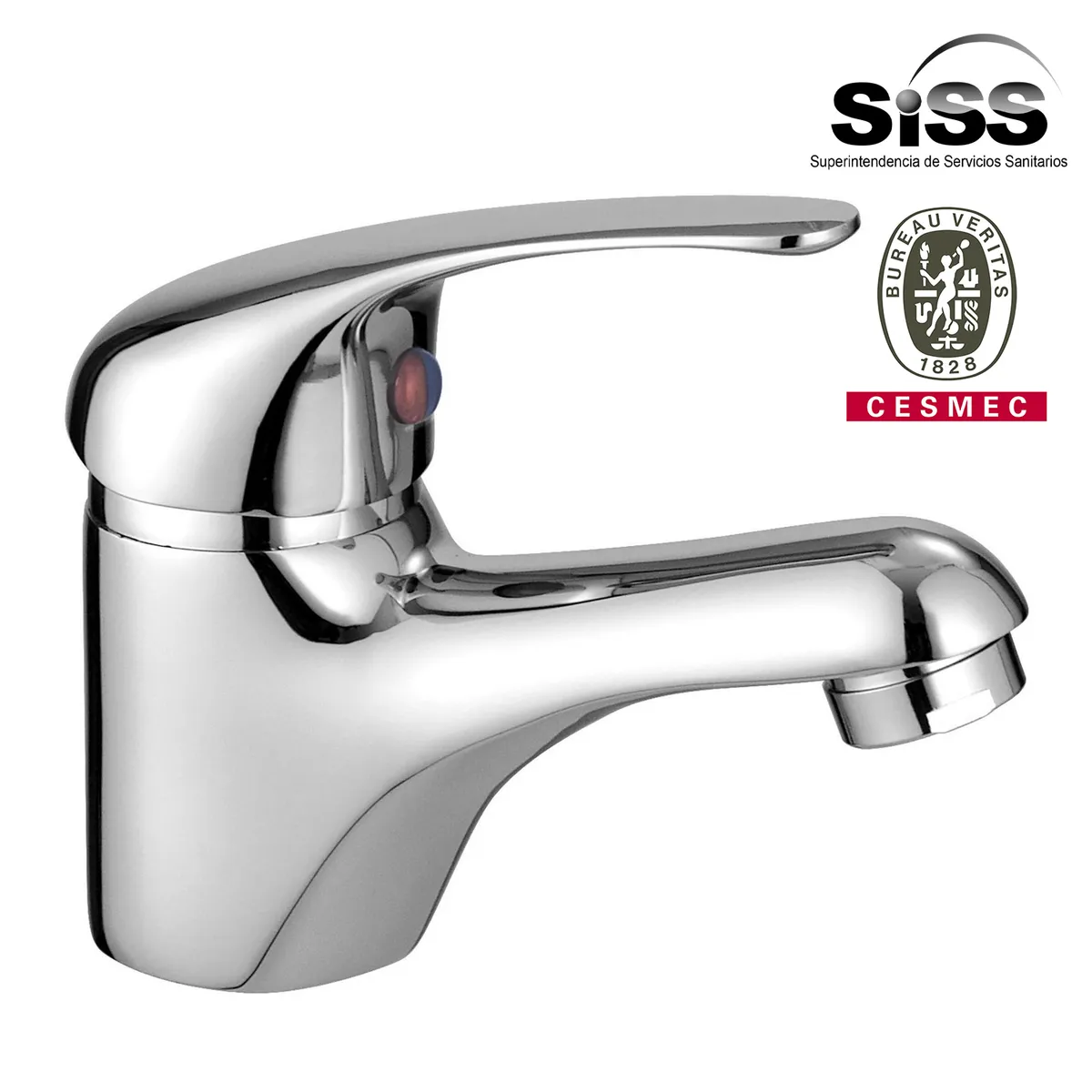 SENSI DACQUA - Monomando Lavamanos Perugia Cromado