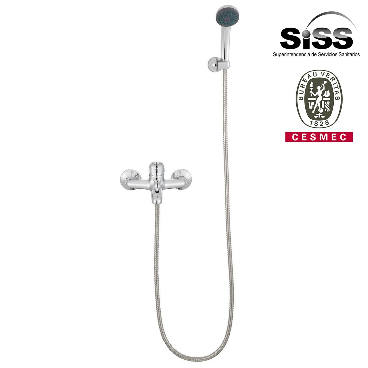 SENSI DACQUA - Juego de Ducha Tina Perugia Cromado