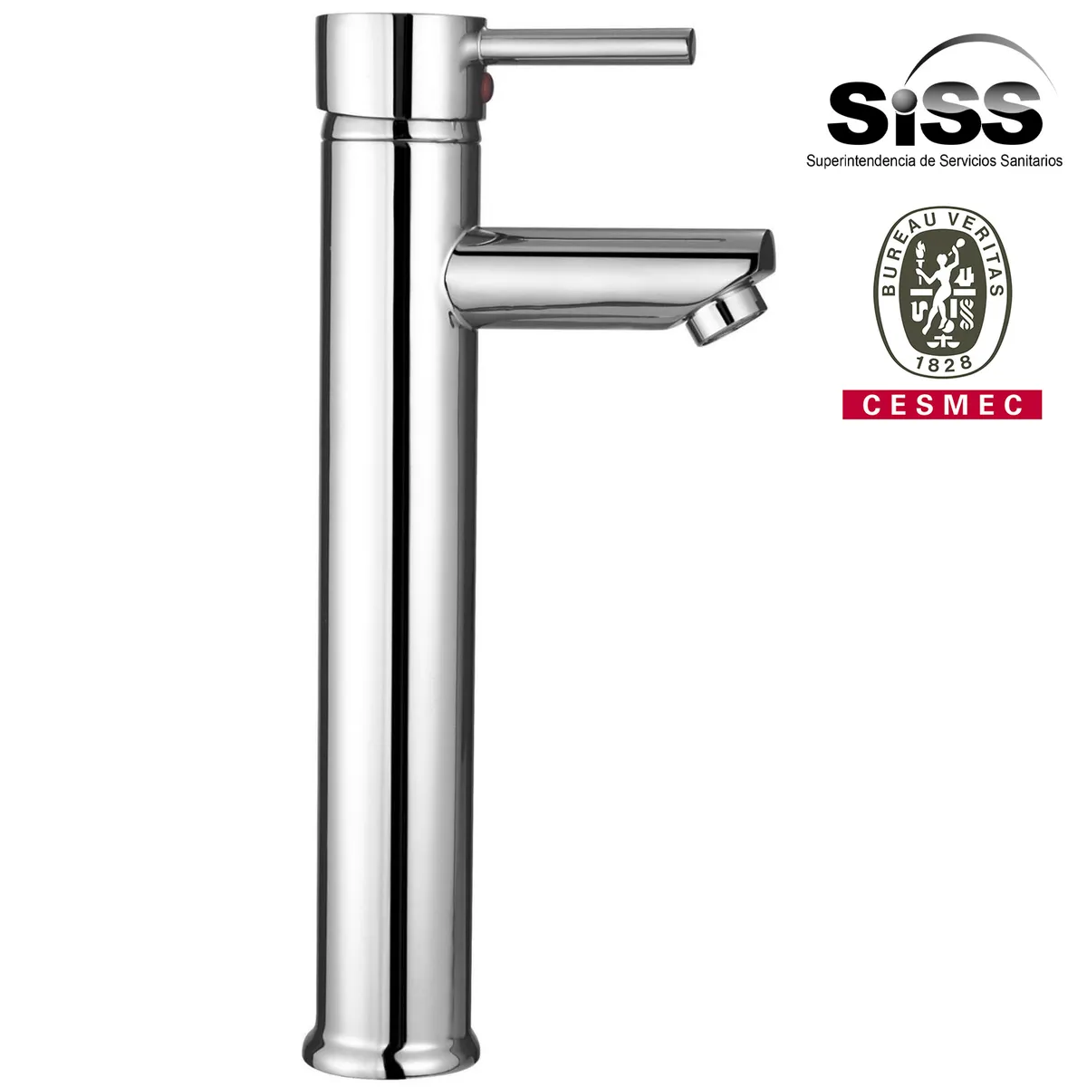 SENSI DACQUA - Monomando Lavamanos Alto Milán Cromado