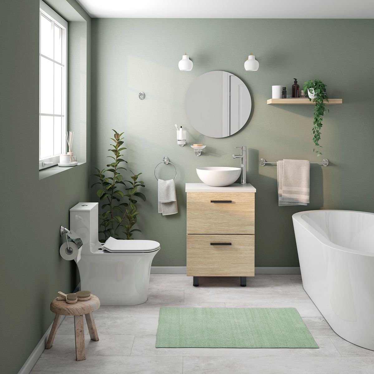 SENSI DACQUA - Monomando Lavamanos Alto Milán Cromado