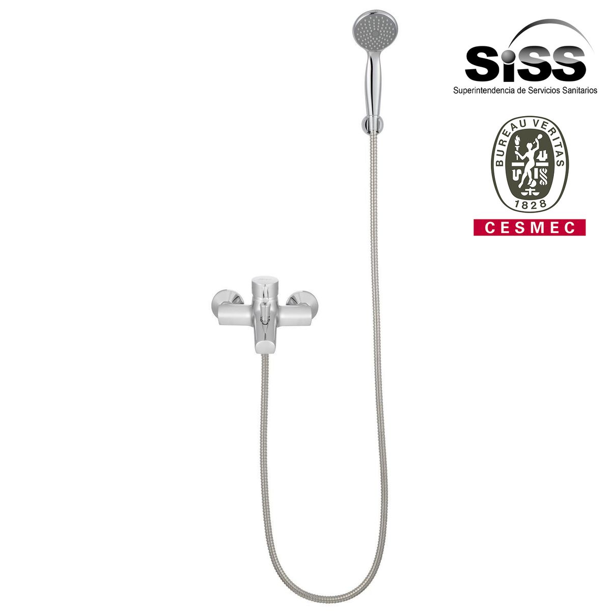 SENSI DACQUA - Monomando Tina Ducha Milán Plateado