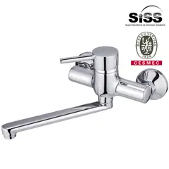 SENSI DACQUA - Monomando Muro Cocina Milán Plateado