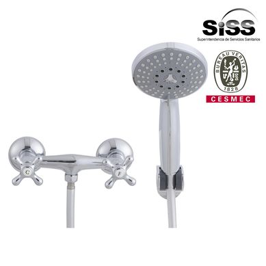 Combinacin para ducha plateado