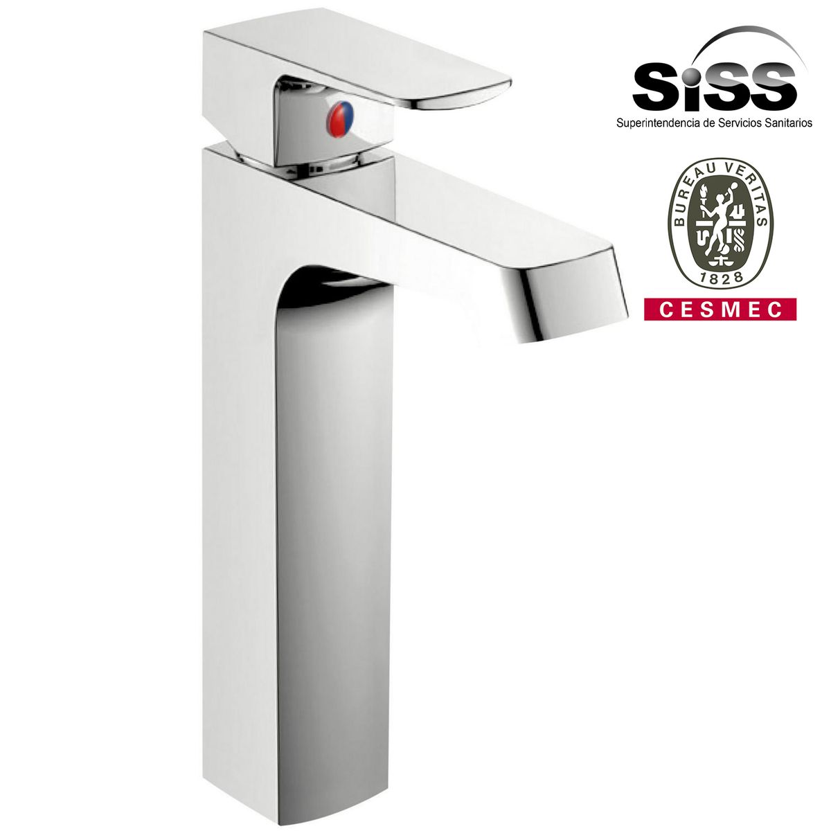 SENSI DACQUA - Monomando Lavamanos Cagliari Cromado