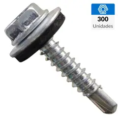 MAMUT - Tornillo Autoperforante Cabeza Hexagonal Metal 1/4 " 12 mm 300 unidad(es)