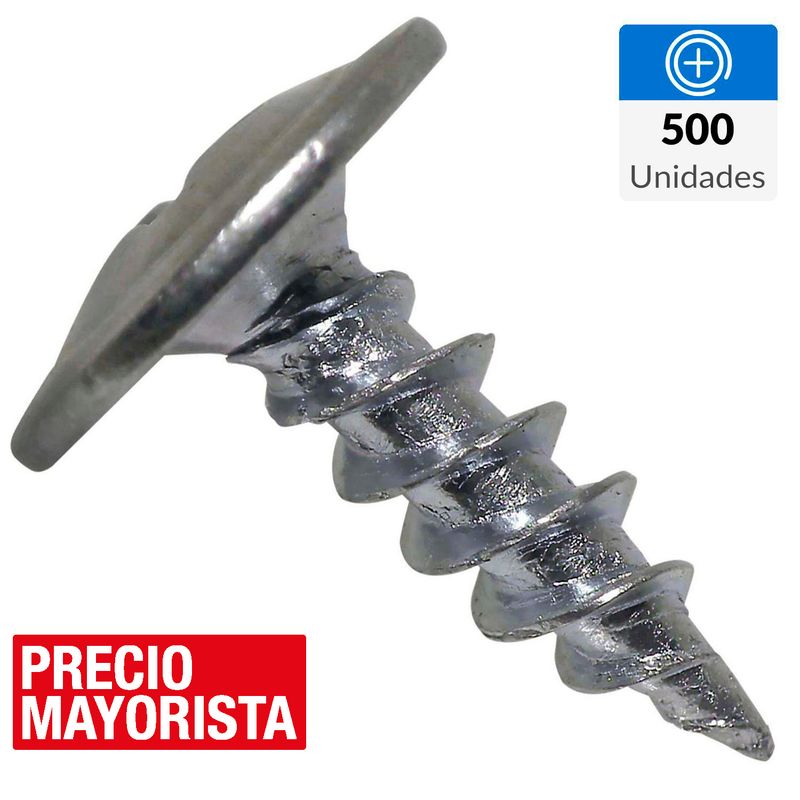 MAMUT - Tornillo Autoperforante Cabeza Lenteja Madera 1/2 " 8 mm 500 Unidades