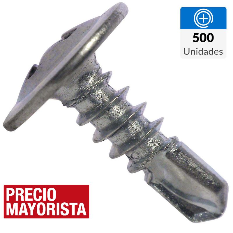 MAMUT - Tornillo Autoperforante Cabeza Lenteja Metal 3/4 " 8 mm 500 Unidades