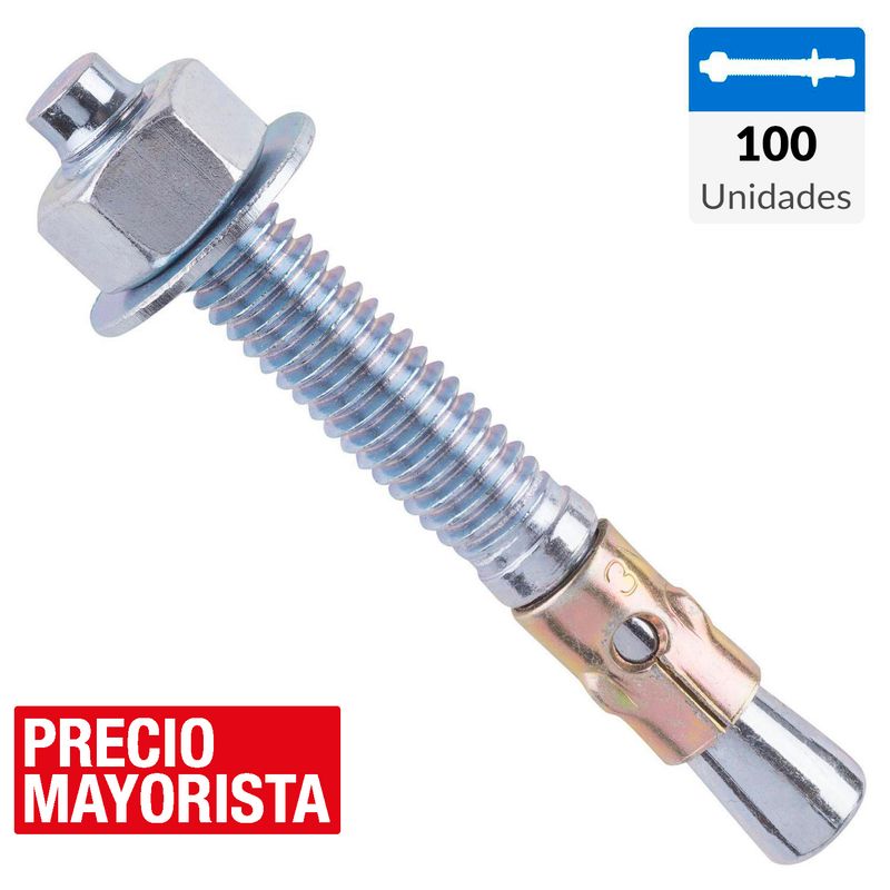 MAMUT - Perno anclaje 3/8 x 3" 100 un