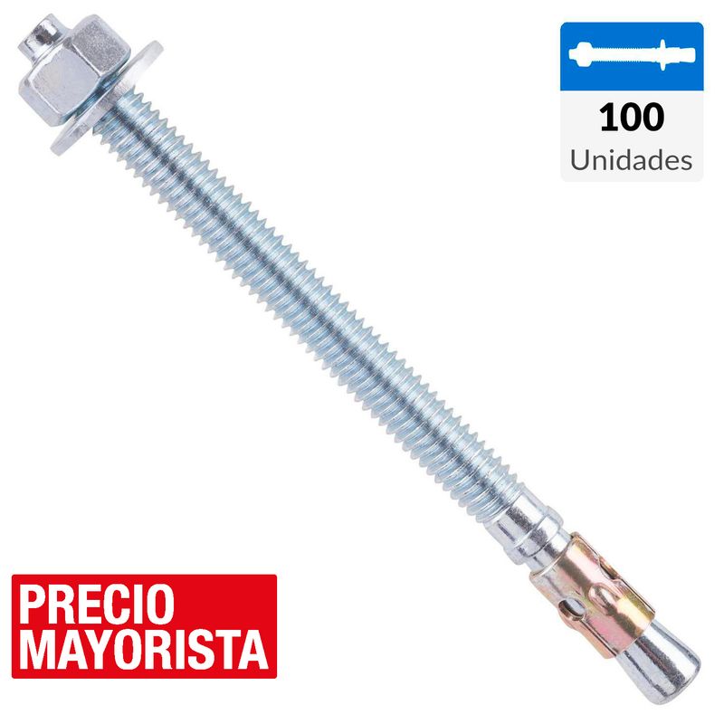 MAMUT - Perno anclaje 3/8 x 5" 100 un