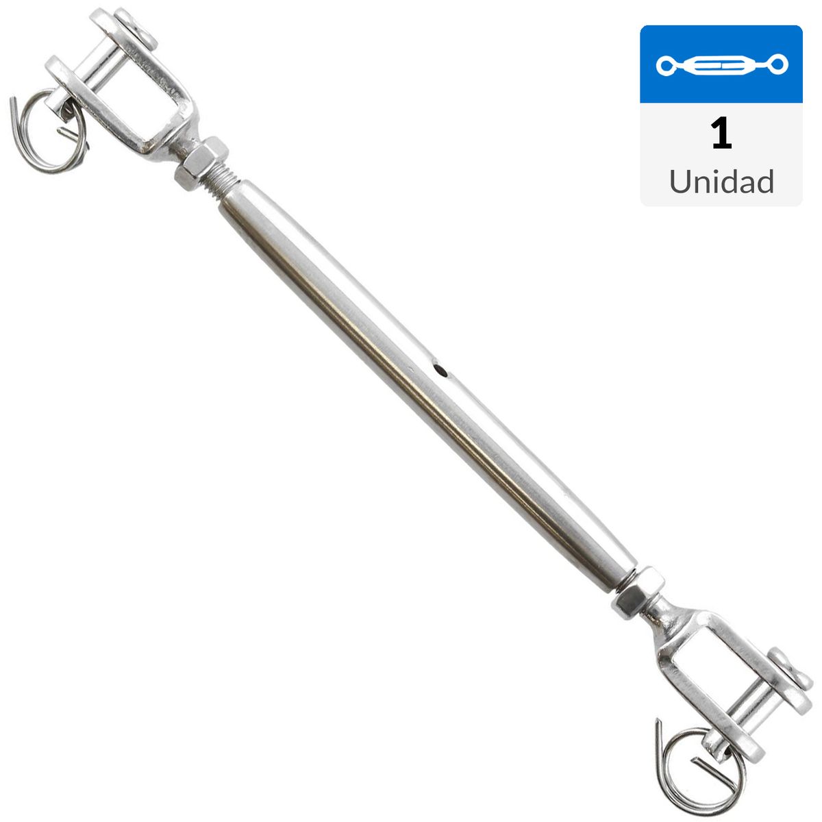 MAMUT - Tensor mordaz 3/16" acero inoxidable cromado