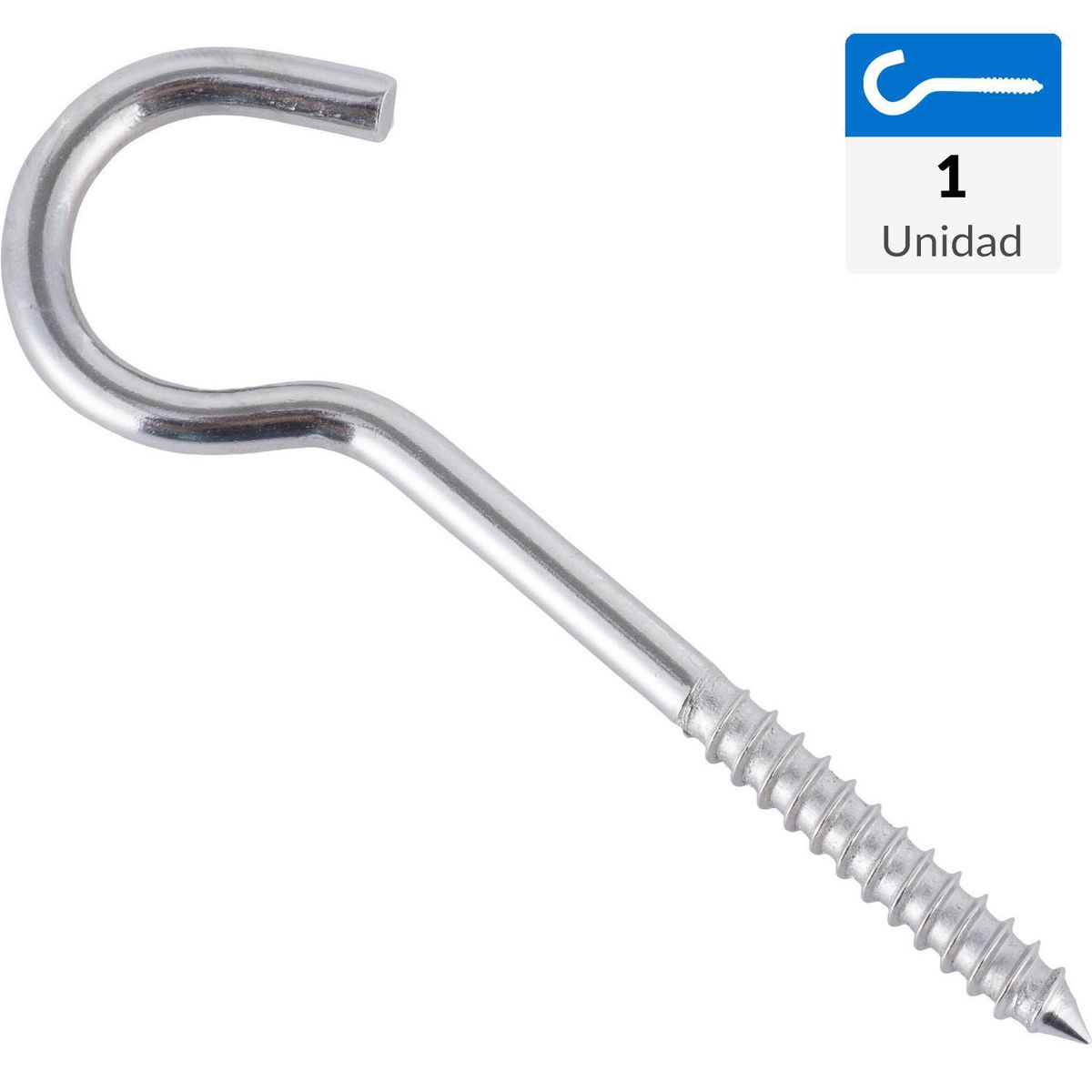 MAMUT - Cáncamo abierto acero inoxidable 1/4x4" zincado