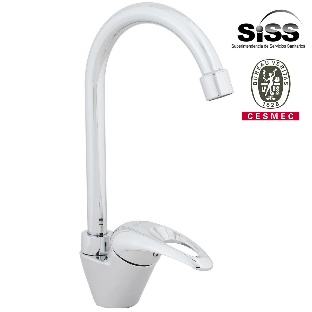 KARSON - Monomando Cocina Vertical Almagro Gris