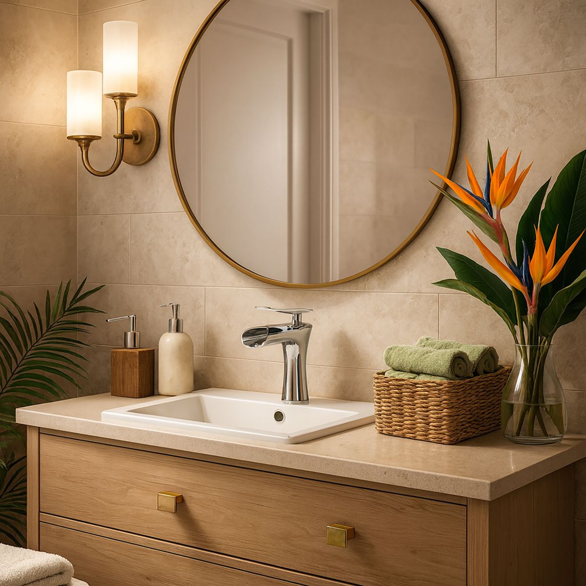 SENSI DACQUA - Monomando Lavamanos Bajo Cales Cromado