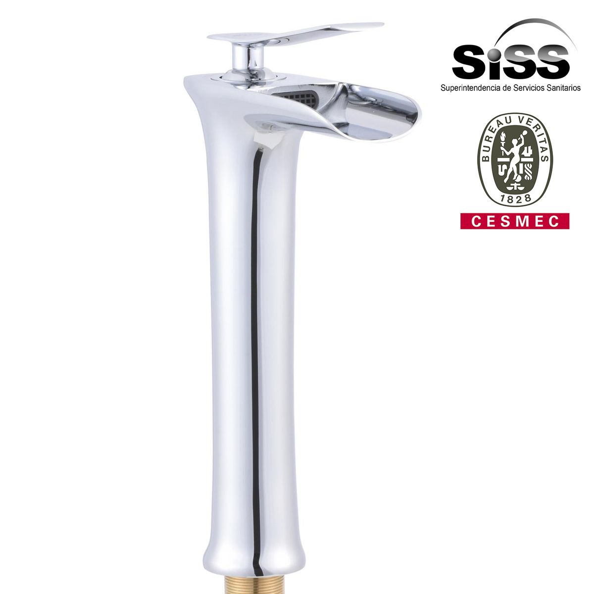 SENSI DACQUA - Monomando Lavamanos Alto Cales Cromado