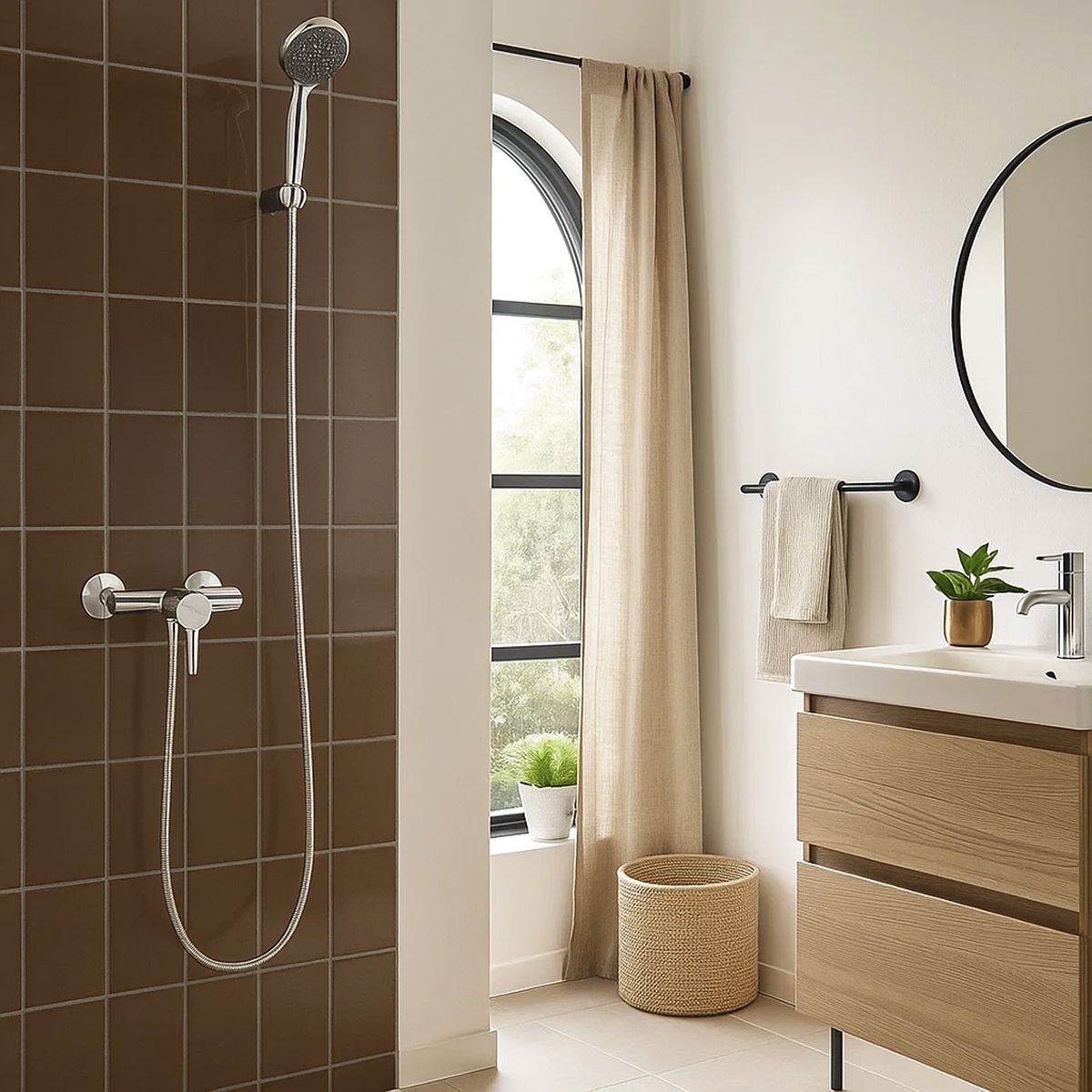 SENSI DACQUA - Juego de Ducha Milán Cromado