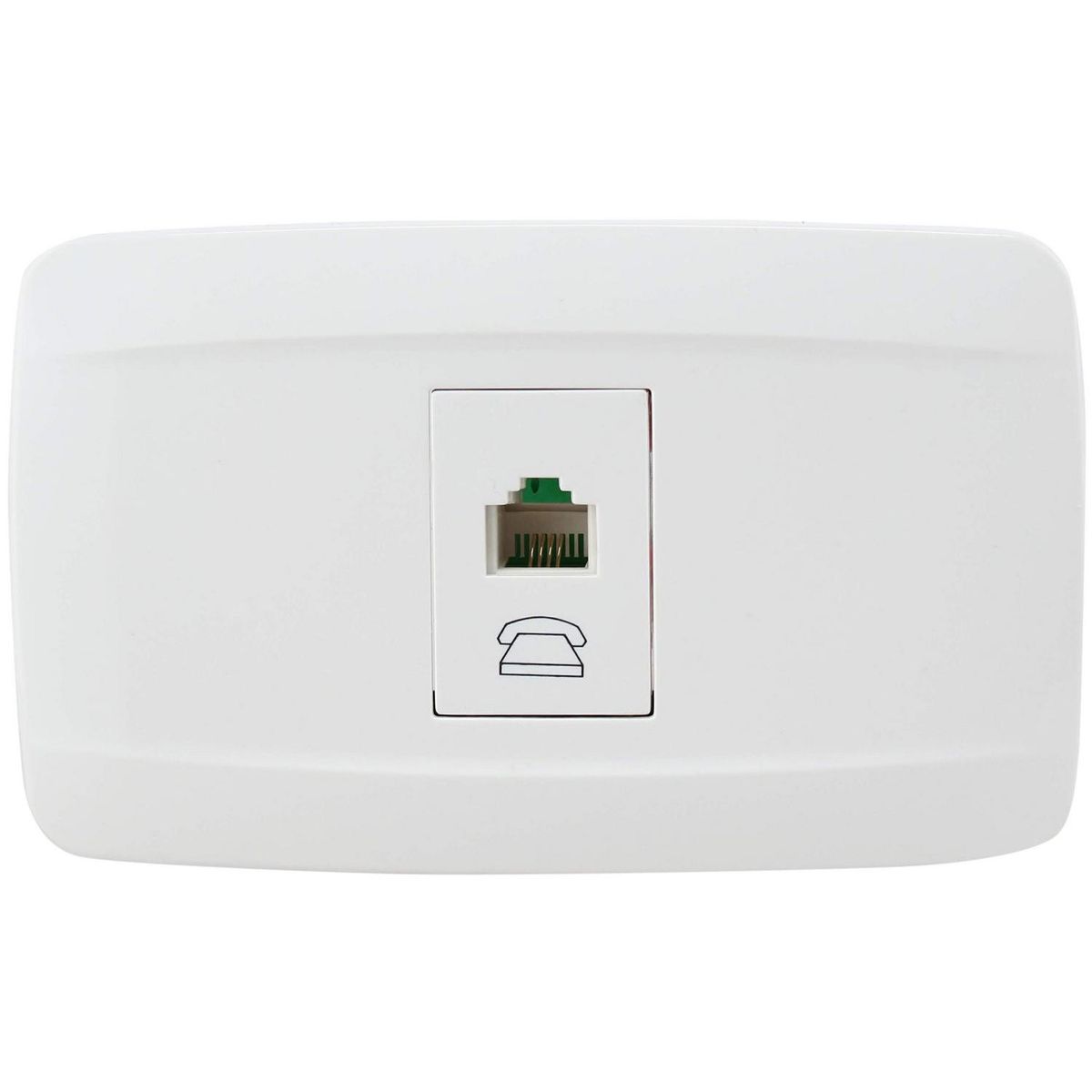 KARSON - Toma telefónica RJ11 10 A blanco