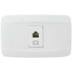 KARSON - Toma telefónica RJ11 10 A blanco