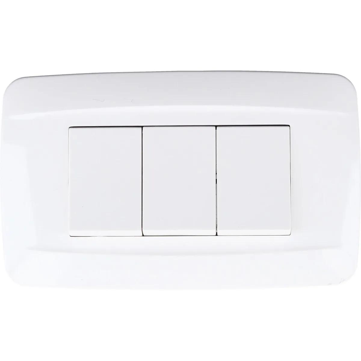 KARSON - Interruptor triple (9/32) 10 A Blanco