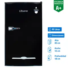 LIBERO - Frigobar Frío Directo 90 Litros Negro LBF-90N