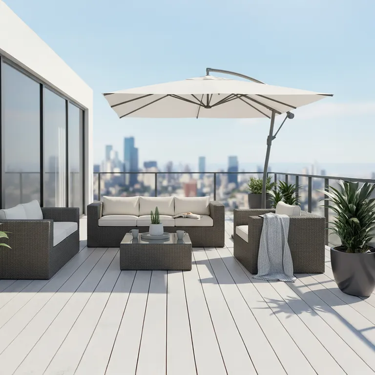 Juego de Terraza Living San Lucas 6 Personas Café