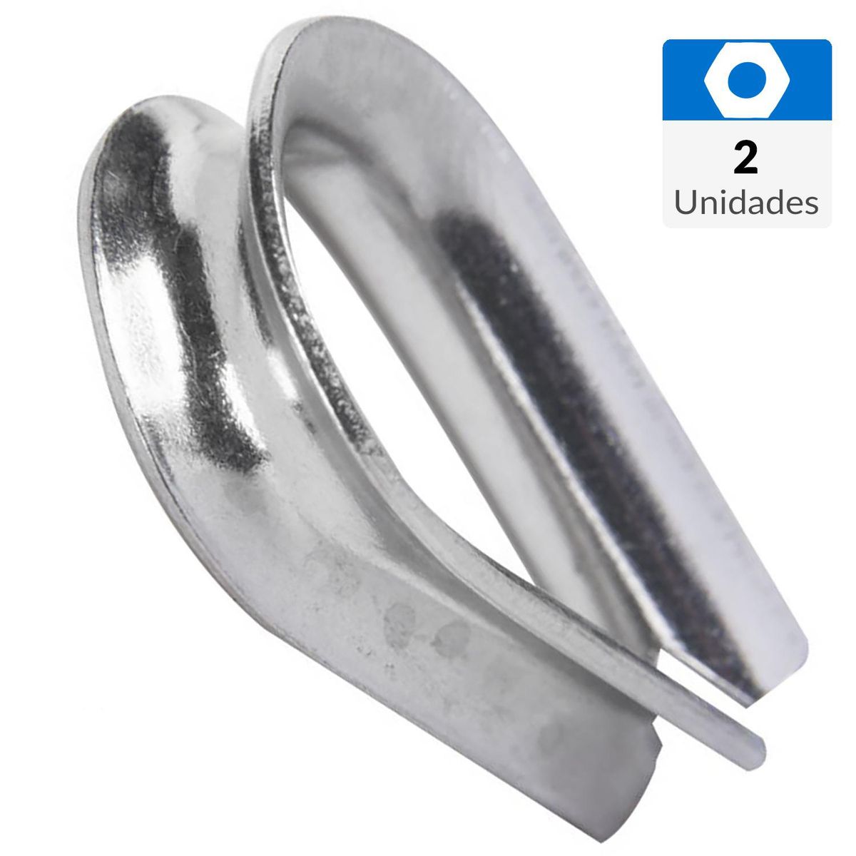 MAMUT - Guardacabo para cable 1/82 acero inoxidable 316 2 unidades