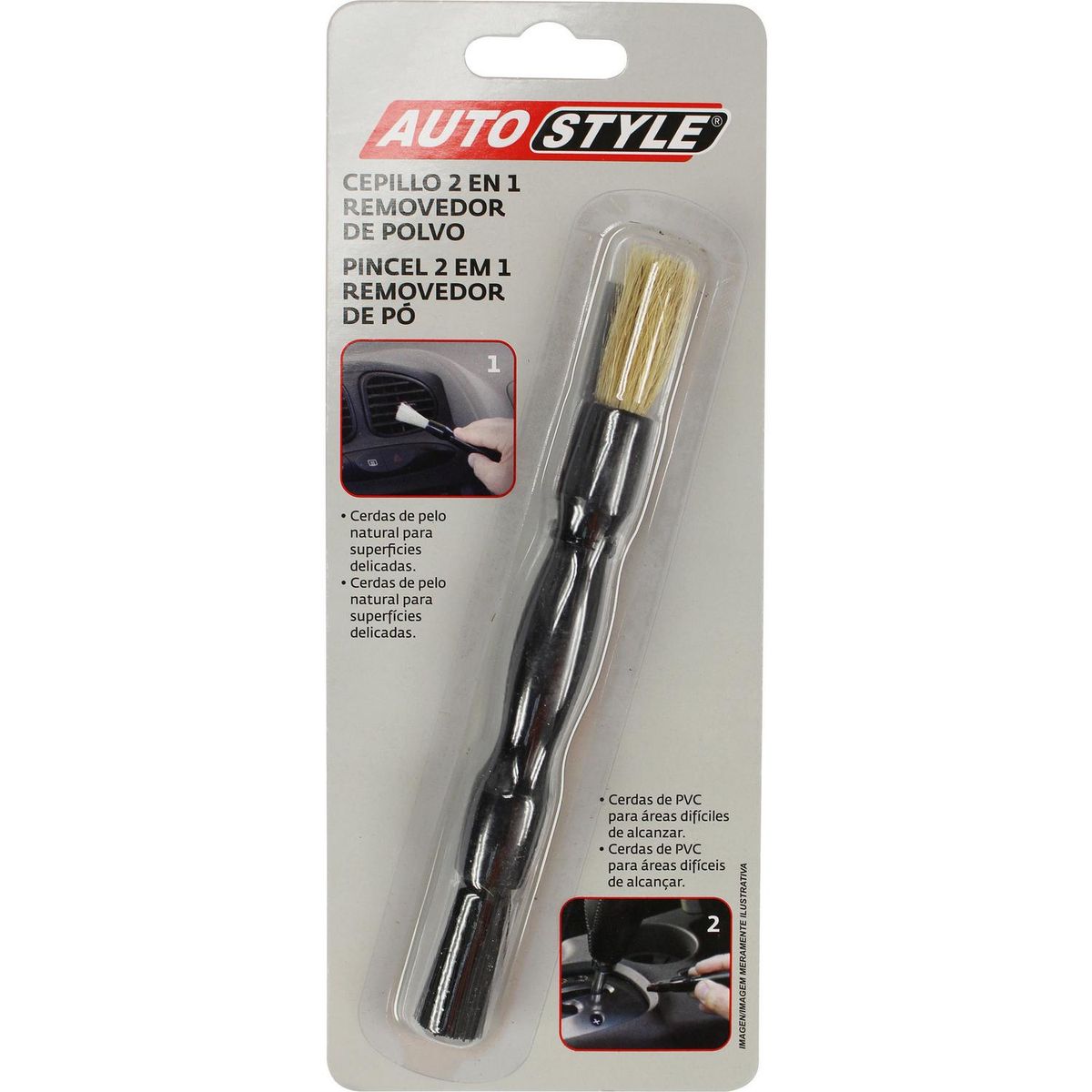 AUTOSTYLE - Cepillo Lavado Para Auto Con Mango Ergonómico
