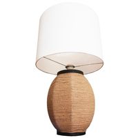 Lámpara Mesa Cáñamo Café 40x70 cm