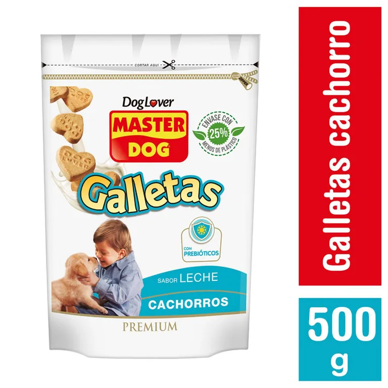 Snack Galleta para Perro Cachorro Leche 0.5 kg