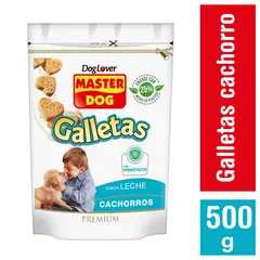 MASTER DOG - Snack Galleta para Perro Cachorro Leche 500 gr
