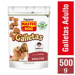 MASTER DOG - Snack Galleta para Perro Adulto Carne 500 gr