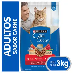 CAT CHOW - Alimento para Gato Adulto Carne 3 kg
