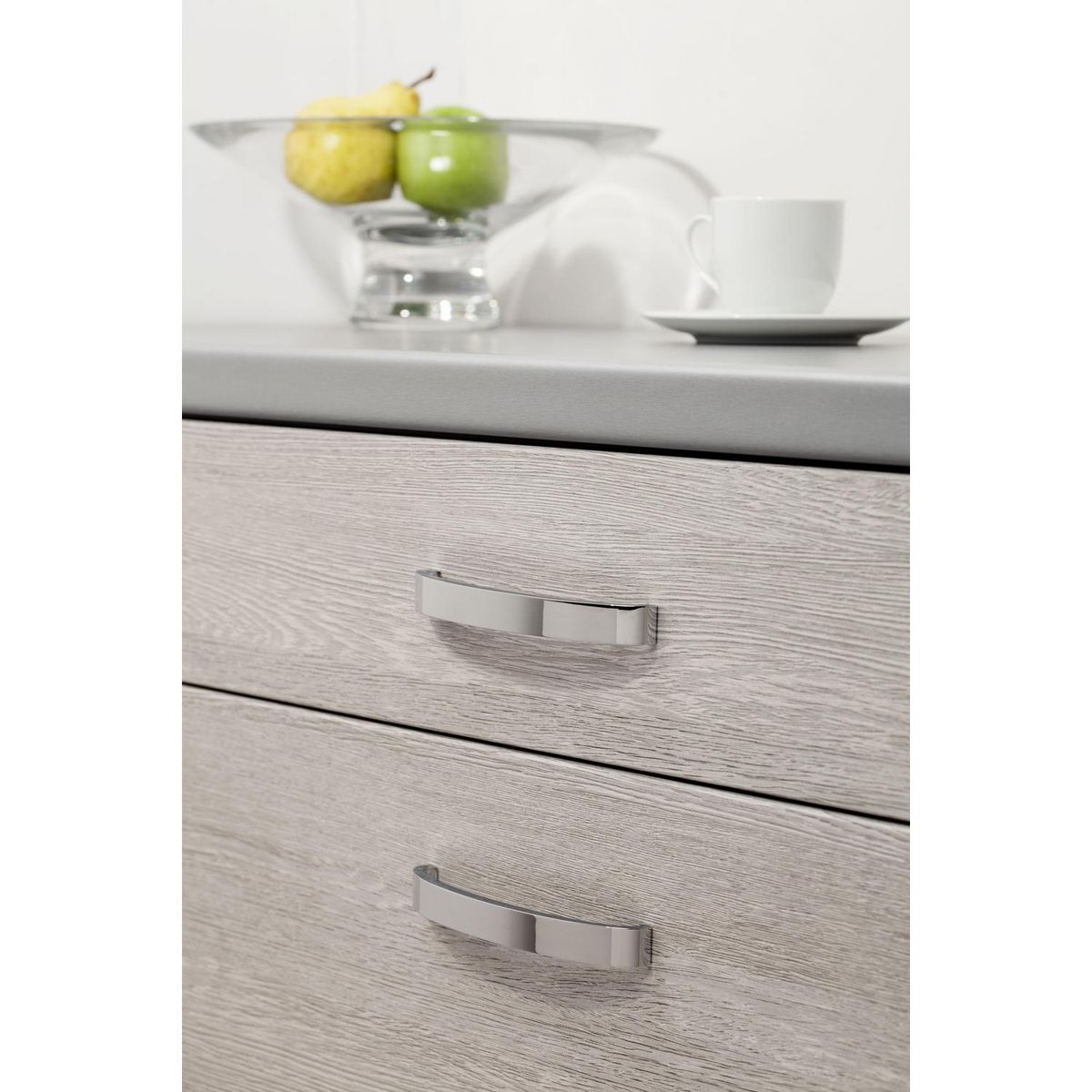 FIXSER - Manilla 128 mm aluminio anodizado mate