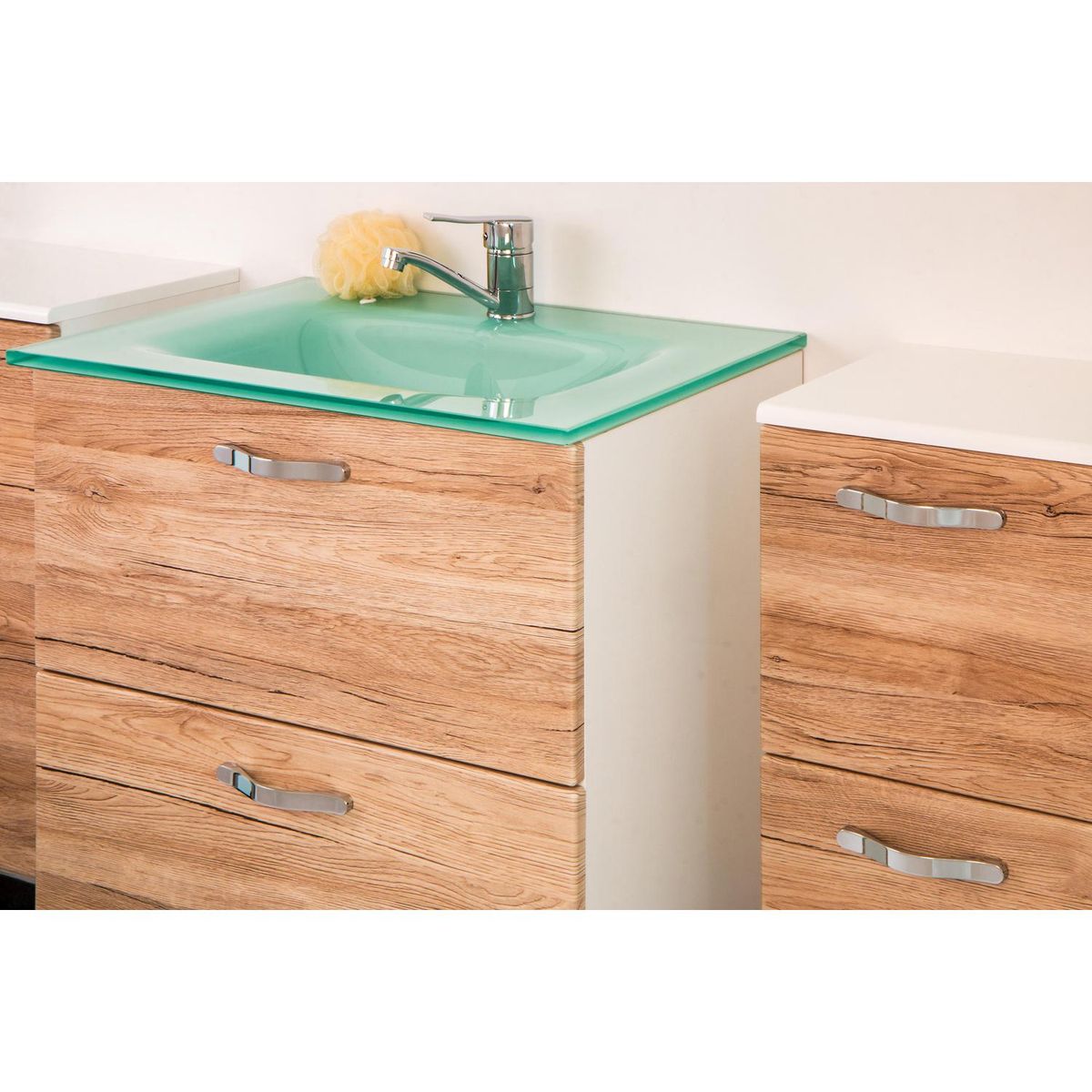 FIXSER - Manilla 128 mm cromo mate