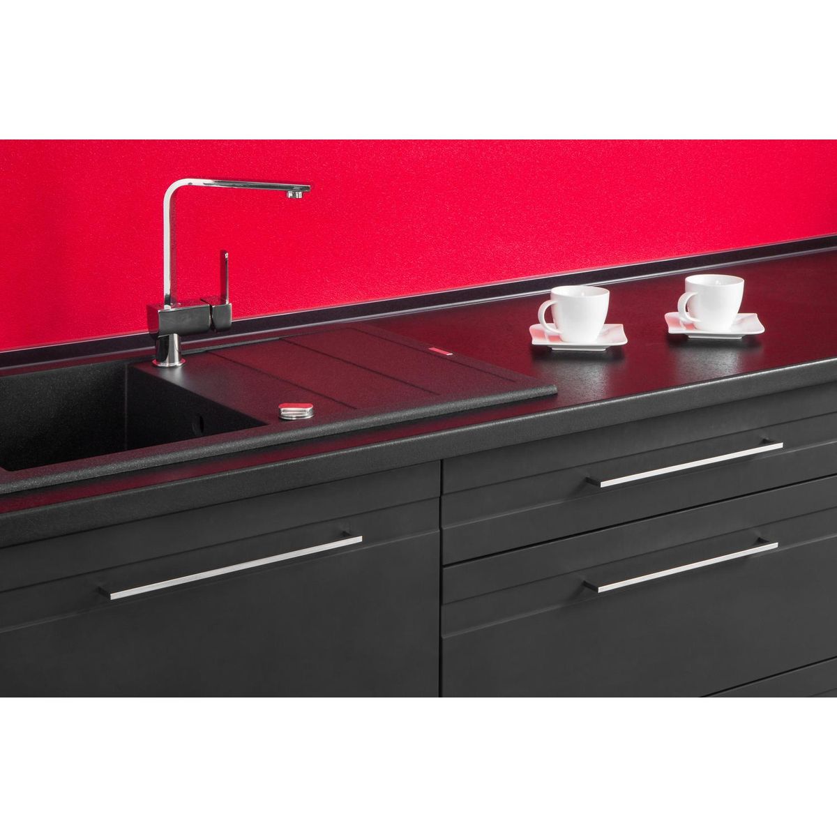 FIXSER - Manilla 128 mm cromo mate