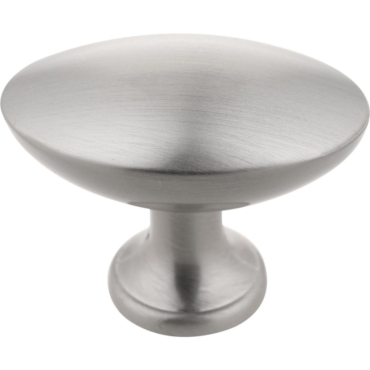 FIXSER - Perilla ovalada 27 mm níquel cepillado