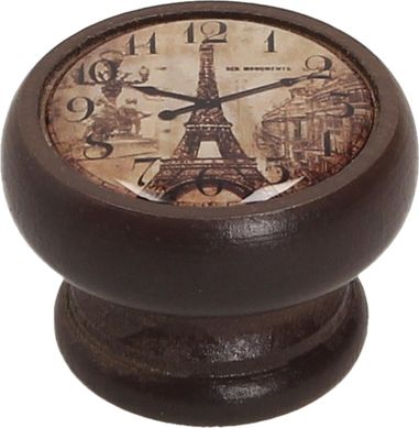 Perilla 40 mm madera nogal reloj Eiffel