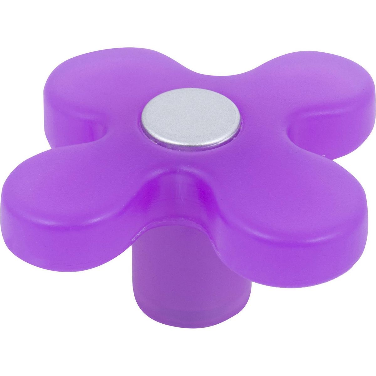 FIXSER - Perilla flor abs morado cromo mate