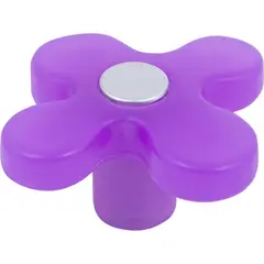 FIXSER - Perilla flor abs morado cromo mate