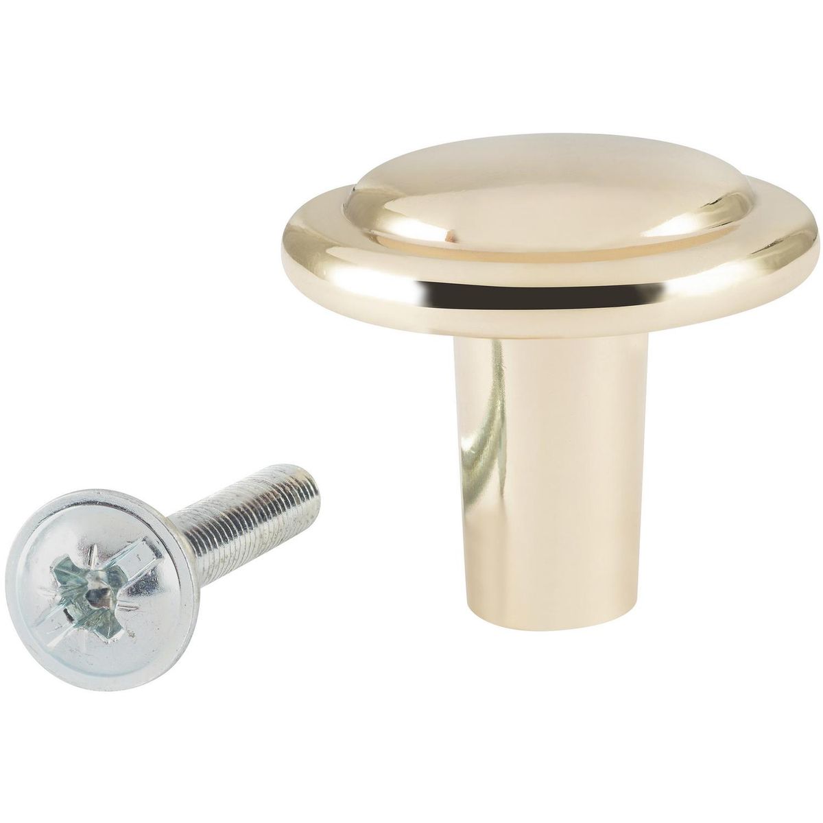 FIXSER - Perilla 25 mm latón brillo