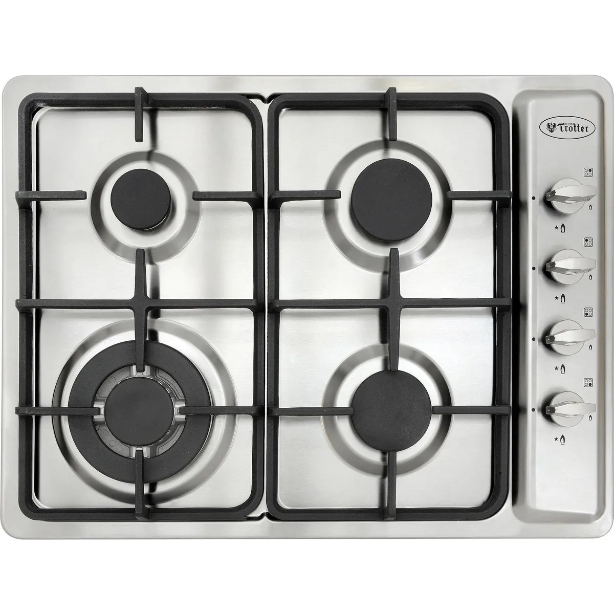 ALBIN TROTTER - Encimera Gas 4 Platos Gris AT-G XN FEIN PRO-FFT