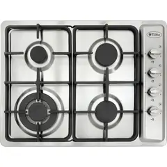 ALBIN TROTTER - Encimera Gas 4 Platos Gris AT-G XN FEIN PRO-FFT