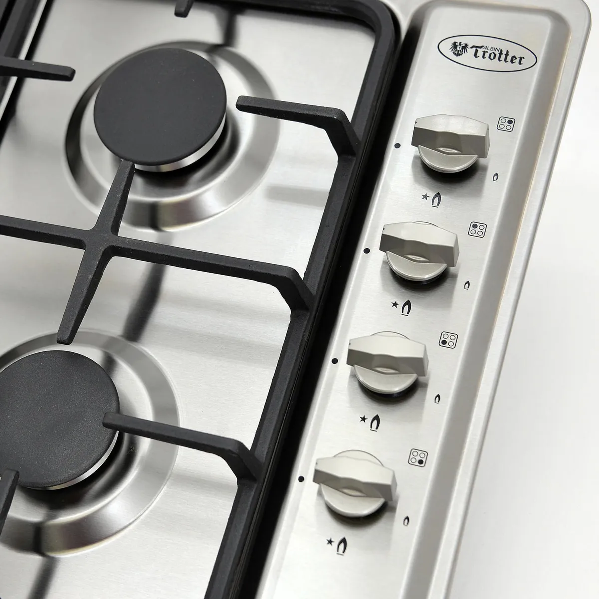 ALBIN TROTTER - Encimera Gas 4 Platos Gris AT-G XN FEIN PRO-FFT