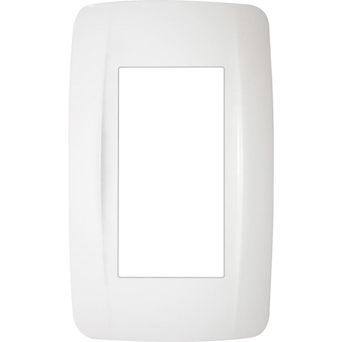 KARSON - Placa 3 módulos con soporte  blanco